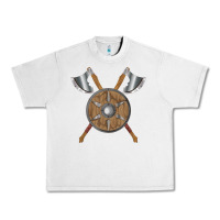 Renaissance Fair Faire Festival Medieval Theme Axe Shield Urban Heavy Tee | Teevron