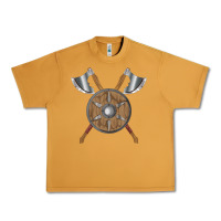 Peanut Butter renaissance fair faire festival medieval theme axe shield Urban Heavy Tee - DesignPulse