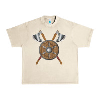 Sandshell renaissance fair faire festival medieval theme axe shield Urban Heavy Tee - DesignPulse