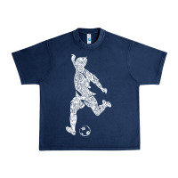 Navy soccer player ball Urban Heavy Tee - DesignPulse