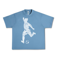 Pebble Blue soccer player ball Urban Heavy Tee - DesignPulse