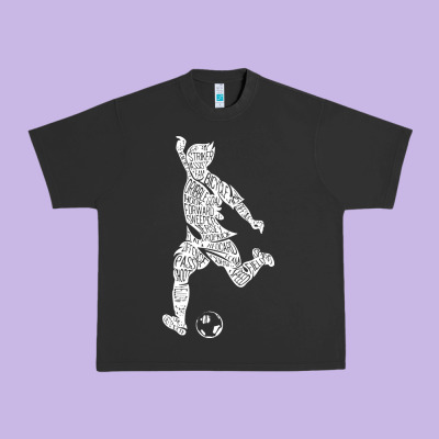 Soccer Player Ball Urban Heavy Tee Designed By Designpulse
