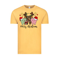 Vintage Mustard merry christmas tooth Vintage Tee - CowhideDigitalArt