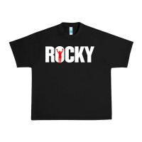 Black boxer r o c k y Urban Heavy Tee - DesignPulse