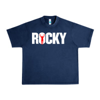 Navy boxer r o c k y Urban Heavy Tee - DesignPulse