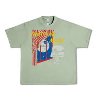 Oil Green that's no moon Urban Heavy Tee - DesignPulse
