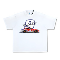 White Bill Elliott 1988 Winston Cup 9 Stock Car  Classic Urban Heavy Tee - DesignPulse