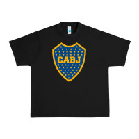 Black Boca Juniors Urban Heavy Tee - DesignPulse