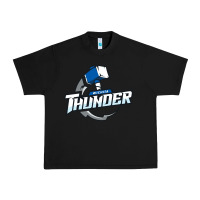 Black wichita thunder Urban Heavy Tee - DesignPulse