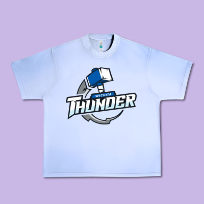 Wichita Thunder Urban Heavy Tee Designed By Designpulse