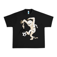 Black funny halloween soccer ball Urban Heavy Tee - DesignPulse