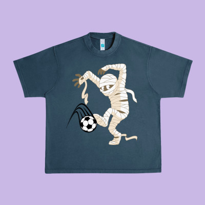 Funny Halloween Soccer Ball Urban Heavy Tee Designed By Designpulse