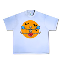 Grape Ice cheerleading skeleton halloween cheer skeleton cheerleader t shirt Urban Heavy Tee - DesignPulse