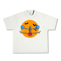 Pistachio cheerleading skeleton halloween cheer skeleton cheerleader t shirt Urban Heavy Tee - DesignPulse
