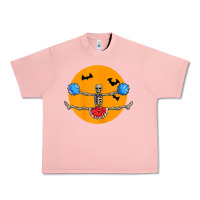 Salmon cheerleading skeleton halloween cheer skeleton cheerleader t shirt Urban Heavy Tee - DesignPulse