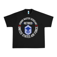 Black senior master sergeant retired air force retirement gifts t shirt Urban Heavy Tee - DesignPulse