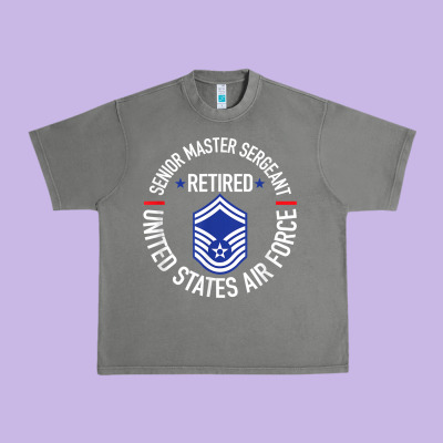 Senior Master Sergeant Retired Air Force Retirement Gifts T Shirt Urban Heavy Tee Designed By Designpulse