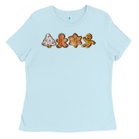 Baby Blue christmas cookies Ladies Tee - LillyAllenDesigns