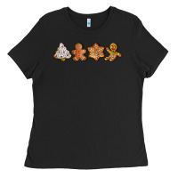 Black christmas cookies Ladies Tee - LillyAllenDesigns
