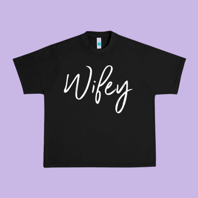 Wifey Sweat(b) Urban Heavy Tee Designed By Designpulse