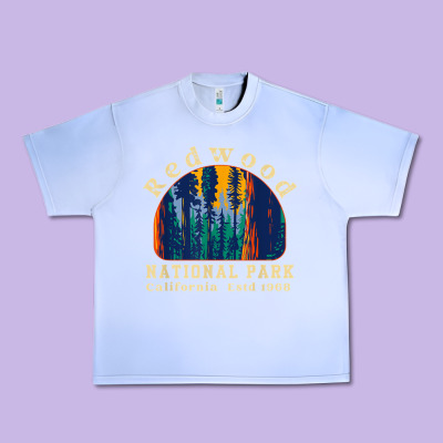 Redwood National Park California Retro Vintage Cam Urban Heavy Tee Designed By Designpulse