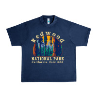 Navy redwood national park california retro vintage cam Urban Heavy Tee - DesignPulse
