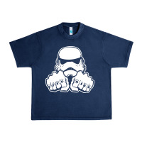 Navy dark side knuckle starwars stormtrooper 2 Urban Heavy Tee - DesignPulse
