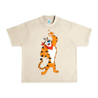 Sandshell Frosted Flakes Tony The Tiger T Shirt Urban Heavy Tee - DesignPulse