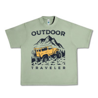 Oil Green traveler Urban Heavy Tee - DesignPulse