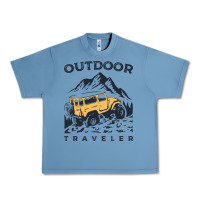 Pebble Blue traveler Urban Heavy Tee - DesignPulse