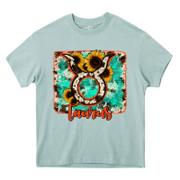 Arona taurus turquoise cowhide Heavy Core Tee - RanaPortraitStore