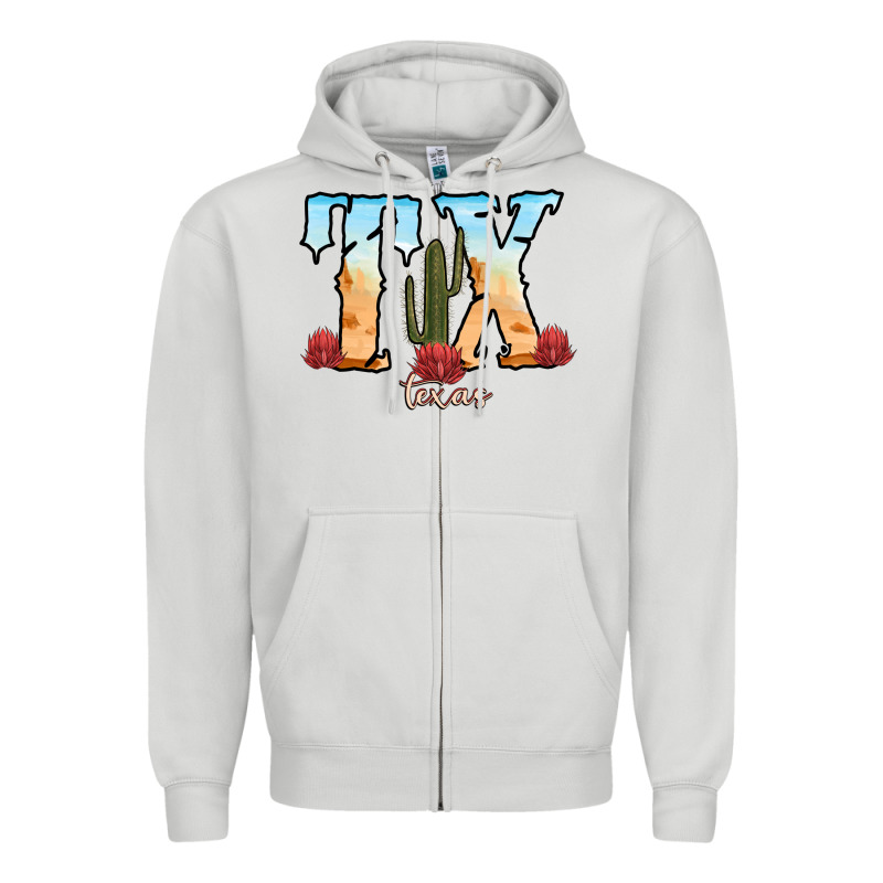 Texas Cactus Zipper Hoodie by RanaPortraitStore | Teevron