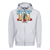 Heather Grey texas cactus Zipper Hoodie - RanaPortraitStore