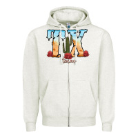 Oatmeal Heather texas cactus Zipper Hoodie - RanaPortraitStore