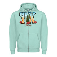 Seafoam texas cactus Zipper Hoodie - RanaPortraitStore