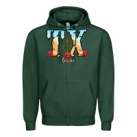 Sports Green texas cactus Zipper Hoodie - RanaPortraitStore