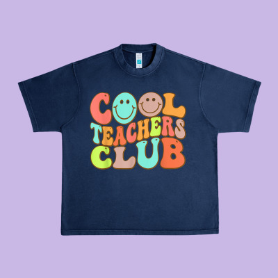 Cool Teachers Club Funny Smile Teachers Club Squad T Shirt Urban Heavy Tee Designed By Designpulse