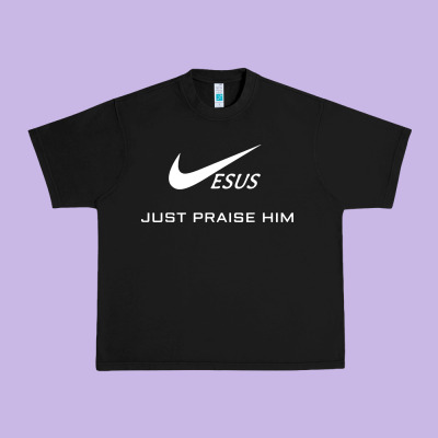 Jesus Just Praise Him Urban Heavy Tee Designed By Designpulse