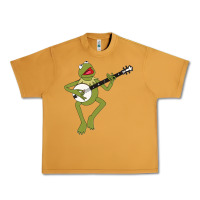 Peanut Butter Kermit playing the banjo Classic Urban Heavy Tee - DesignPulse