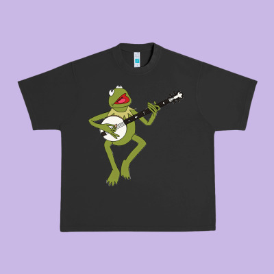 Kermit Playing The Banjo Classic Urban Heavy Tee Designed By Designpulse
