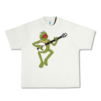 Pistachio Kermit playing the banjo Classic Urban Heavy Tee - DesignPulse