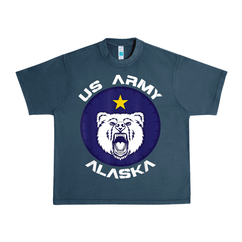 Us Army Alaska Polar Bear Patch T Shirt Urban Heavy Tee by DesignPulse | Teevron
