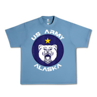 Pebble Blue us army alaska polar bear patch t shirt Urban Heavy Tee - DesignPulse