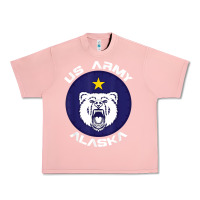 Salmon us army alaska polar bear patch t shirt Urban Heavy Tee - DesignPulse