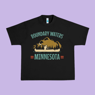 Retro Boundary Waters Canoe Minnesota Urban Heavy Tee Designed By Designpulse
