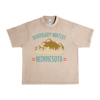 French Oak retro boundary waters canoe minnesota Urban Heavy Tee - DesignPulse