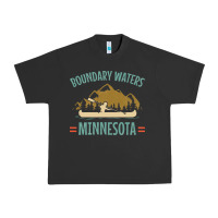 Pigment Black retro boundary waters canoe minnesota Urban Heavy Tee - DesignPulse