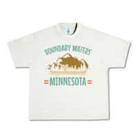 Pistachio retro boundary waters canoe minnesota Urban Heavy Tee - DesignPulse