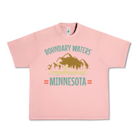 Salmon retro boundary waters canoe minnesota Urban Heavy Tee - DesignPulse