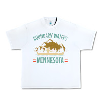 White retro boundary waters canoe minnesota Urban Heavy Tee - DesignPulse